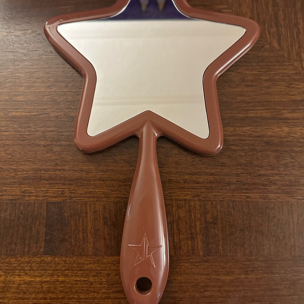 Star-Shaped Brown Hand Mirror
